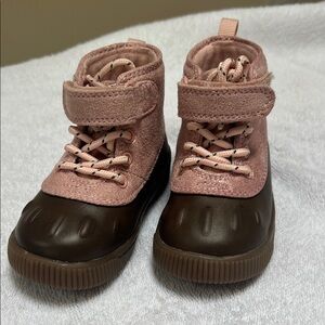 Carter's Pink and Brown Kids Duck Boots